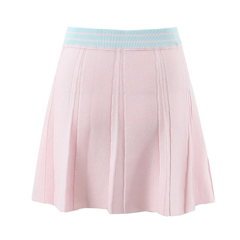 Study Date //Pink Knit Skirt