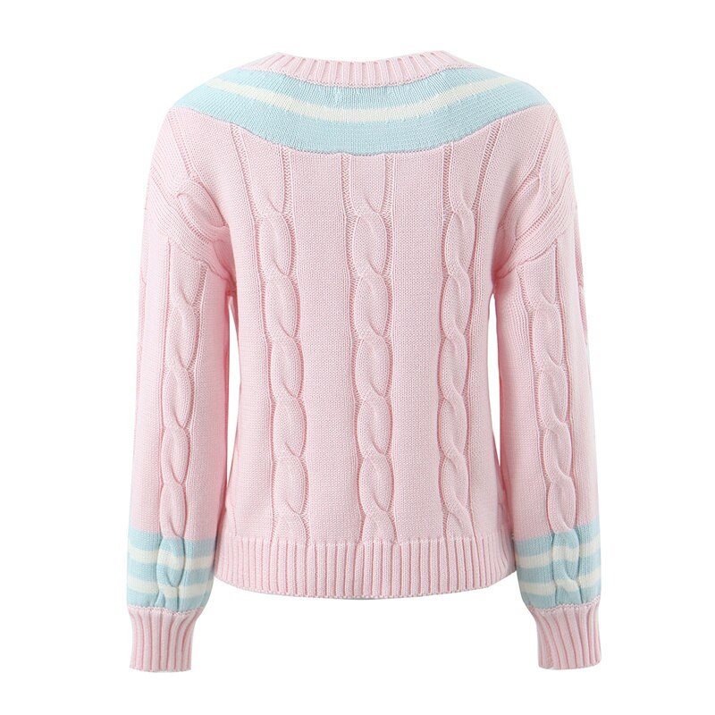Study Date //Pink Knit Sweater