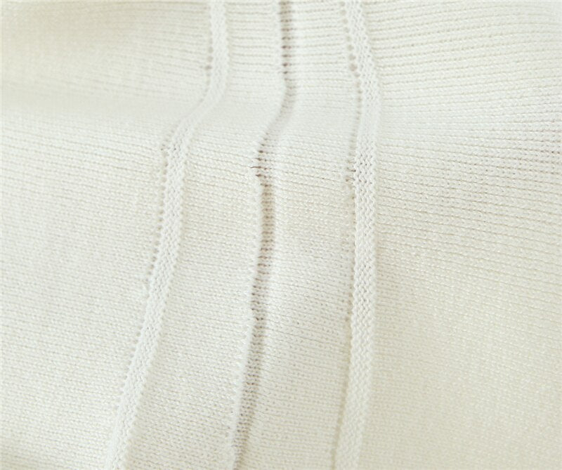 Study Date //White Knit Skirt